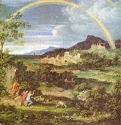 Koch, Joseph Anton Heroische Landschaft mit dem Regenbogen oil painting artist